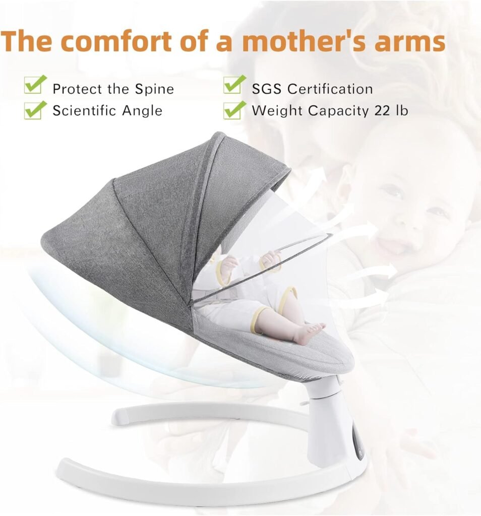 Jaoul Electric Portable Baby Swing for Infants