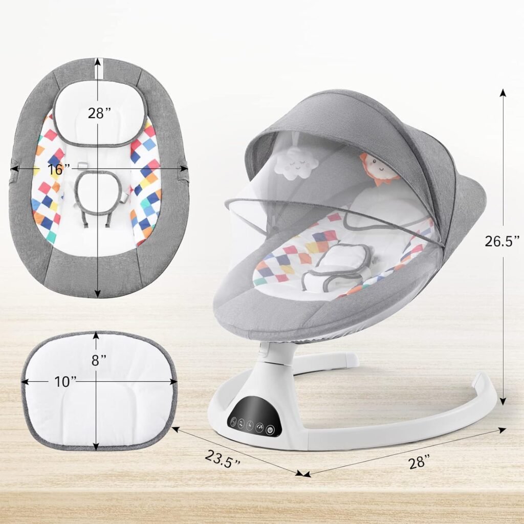 Jaoul Electric Portable Baby Swing for Infants